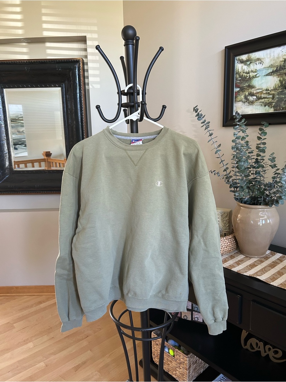 Champion Sage Green Crewneck Sweatshirt